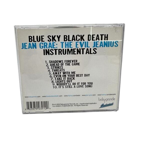 Blue Sky Black Death, Jean Grae: Evil Jeanius Instrumentals CD Hip Hop - Picture 2 of 4